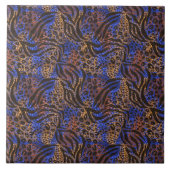 Carreau Motif d'impression Leopard et Zebra (Devant)