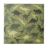 Carreau Motif Dinosaure, Silhouette Dinosaure, Dino Vert (Devant)