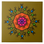 Carreau Motif Doodle 2 (Devant)