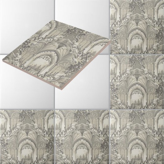 Carreau Motif du château gothique vintage