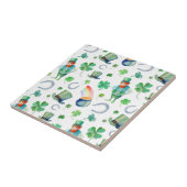 Carreau Motif du jour de St Patrick d'aquarelle (Côté)
