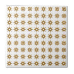 Carreau Motif du milieu du siècle moderne petit étoile d'o<br><div class="desc">Design d'inspiration moderne du milieu du siècle avec motif vintage de petites étoiles rétro en or sur un arrière - plan blanc. Design simple et épuré, moderne et transparent. Créez votre propre motif personnalisé en téléchargeant une nouvelle image, ou utilisez le bouton "contacter ce concepteur" pour obtenir de l'aide. Pour...</div>