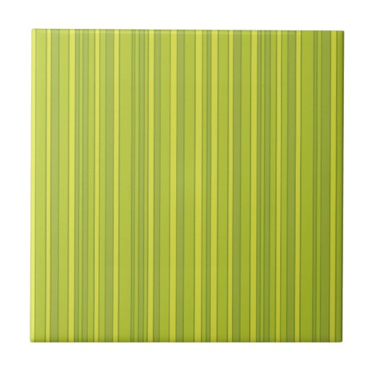 Carreau MOTIF ECO jaune vert rayures (Devant)