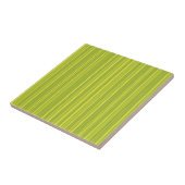 Carreau MOTIF ECO jaune vert rayures (Côté)