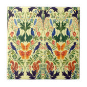 Carreau Motif Écureuils Oiseaux & Papillons (Devant)