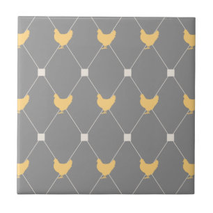 Carreau Motif élégant de poulet arlequin