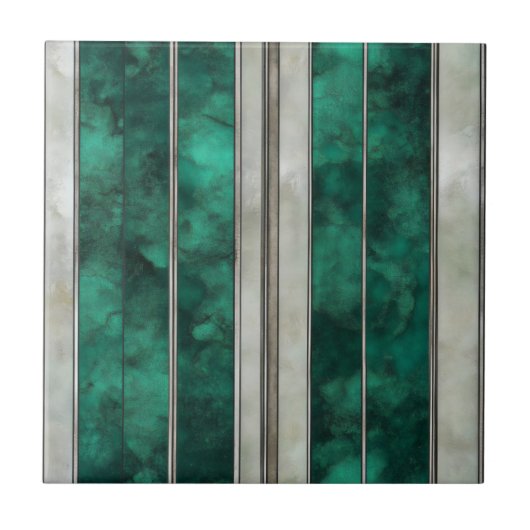 Carreau Motif Emerald Silver Line (Devant)