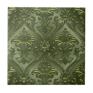 Carreau Motif en aluminium vintage abstrait