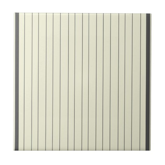 Carreau Motif en bande verticale en beige noir (Devant)