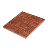 Carreau Motif en bois de plancher de parquet de cerise (Côté)