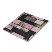 Carreau Motif en brique rose or (Côté)