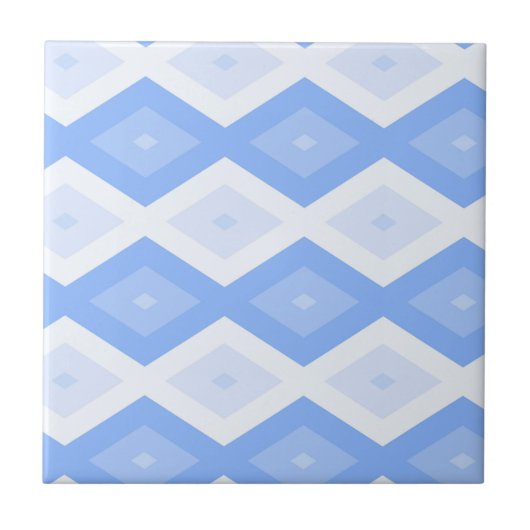 Carreau Motif en diamant bleu pâle (Devant)