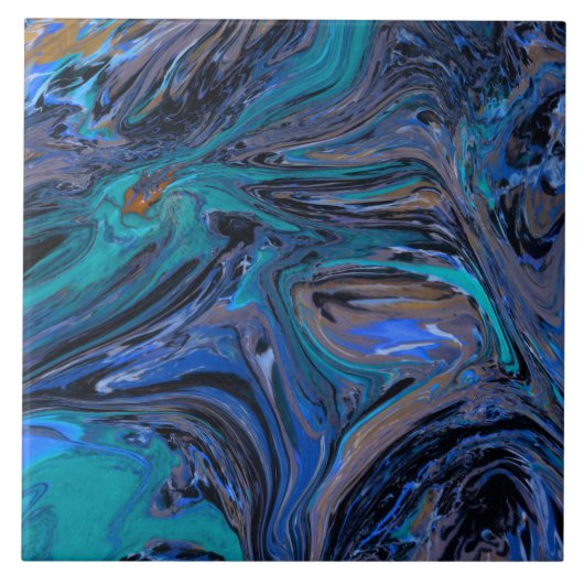 Carreau Motif en faux marbre à plusieurs couleurs (Devant)