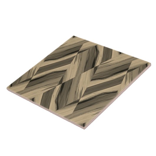 Carreau Motif en marbre Brown complexe (Côté)