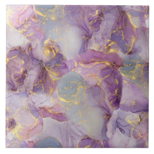 Carreau Motif en marbre Pastel Lilac, Parties scintillant 
