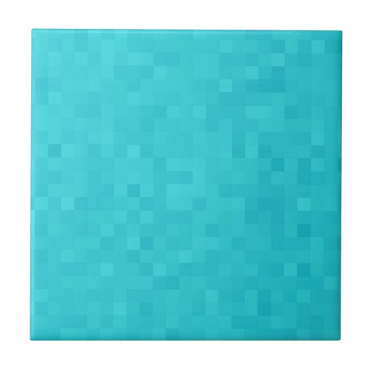 Carreau Motif en mosaïque bleue Aqua, (Devant)