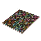 Carreau Motif en verre coloré (Côté)