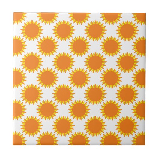 Carreau Motif Ensoleillé (Devant)