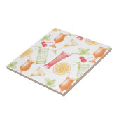 Carreau Motif esquissé de cocktail (Côté)