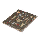 Carreau Motif ethnique de chasse (Côté)