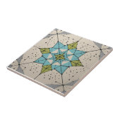 Carreau Motif étoile éclatée moderne du milieu du siècle (Côté)