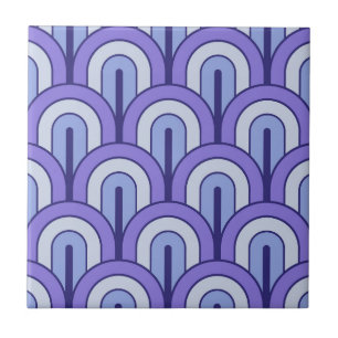 Carreau Motif éventail géométrique rétro dégradé