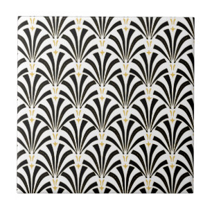Carreau Motif fait sur commande de fans d'art déco