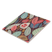 Carreau Motif Feuille Abstrait (Côté)