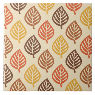 Carreau Motif feuille d'automne aux couleurs d'automne