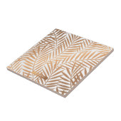 Carreau Motif feuille de palmier d'or (Côté)