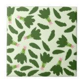 Carreau Motif Feuille Green Spinach (Devant)