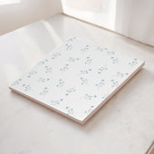 Carreau Motif Fleur sauvage bleu