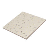 Carreau Motif Fleur sauvage éparpillé avec marguerites (Côté)