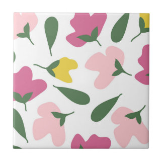Carreau Motif Fleur transparent