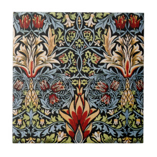 Carreau Motif floral à tête de serpent de William Morris