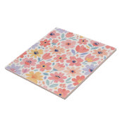 Carreau Motif floral abstrait moderne (Côté)