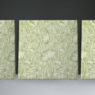 Carreau Motif floral Art Nouveau de chardon par William Mo