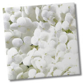 Carreau Motif Floral blanc Hydrangea