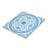 Carreau Motif floral bleu (Côté)