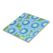 Carreau Motif floral bleu (Côté)