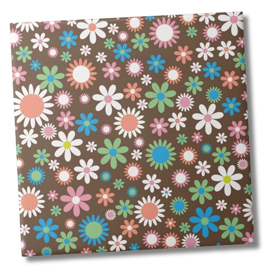 Carreau Motif Floral Cute Daisy