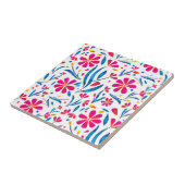 Carreau Motif floral d'aquarelle (Côté)