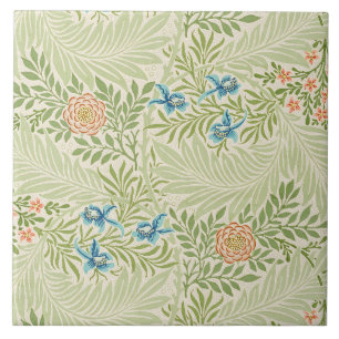 Carreau Motif floral de pied-d'alouette de William Morris