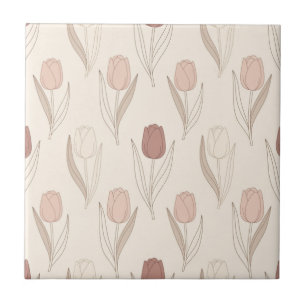 Carreau Motif floral de tulipe moderne