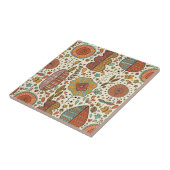 Carreau Motif floral d'été fait de feuille (Côté)