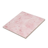 Carreau Motif floral féminin rose millénaire (Côté)