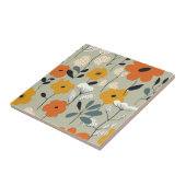 Carreau Motif Floral Indépendant du milieu du siècle (Côté)