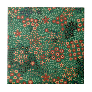 Carreau Motif floral japonais vintage joli