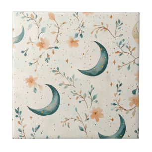 Carreau Motif Floral Lunaire Bohème Céleste (1)