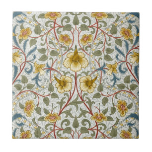Carreau Motif floral Narcisse de William Morris